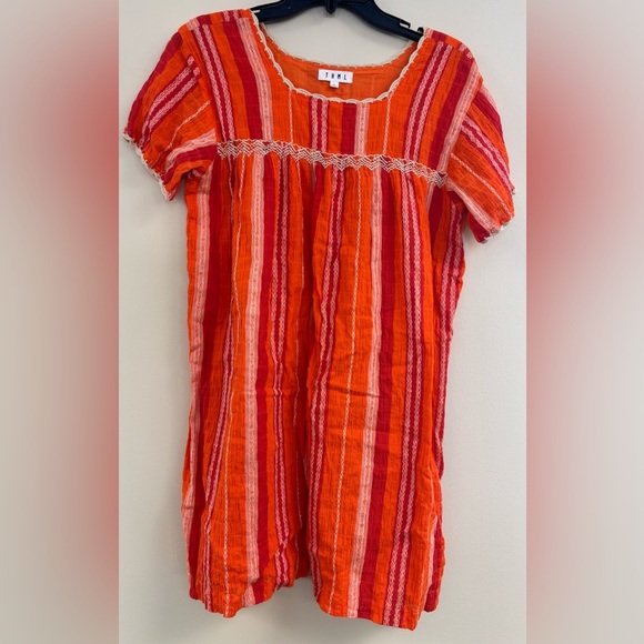 Orange- Red THML Dress, Size L - Picture 1 of 7